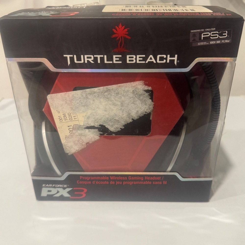 Turtle Beach Ear Force PX3 Wireless Gaming Headset PS3 Xbox 360 PC Mac -READ